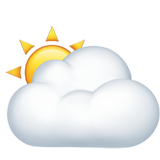 soleil derrière un gros nuage