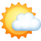 Soleil derrière un petit nuage - Facebook