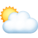 Soleil derrière un gros nuage - Facebook