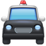 Voiture de police de face - Facebook