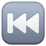 Bouton piste précédente - Facebook