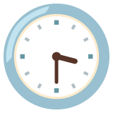 Trois heures et demie - Noto Color Emoji