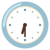 Six heures et demie - Noto Color Emoji