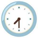 Sept heures et demie - Noto Color Emoji