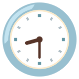 Huit heures et demie - Noto Color Emoji
