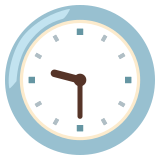 Neuf heures et demie - Noto Color Emoji