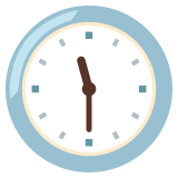 Onze heures et demie - Noto Color Emoji