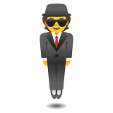 Homme d’affaires en lévitation - Noto Color Emoji
