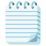 Bloc-notes à spirale - Noto Color Emoji