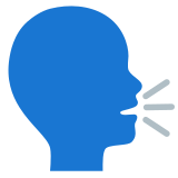 Tête qui parle - Noto Color Emoji