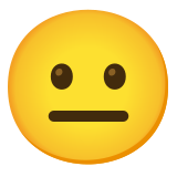 Visage neutre - Noto Color Emoji
