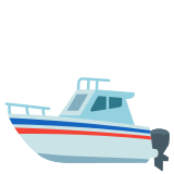 Bateau à moteur - Noto Color Emoji