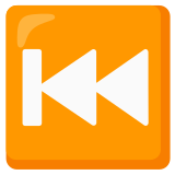 Bouton piste précédente - Noto Color Emoji