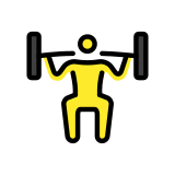 Haltérophile - OpenMoji