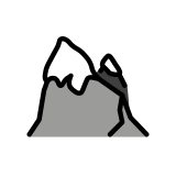 Montagne enneigée - OpenMoji