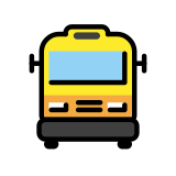 Bus de face - OpenMoji