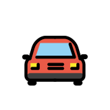 Voiture de face - OpenMoji