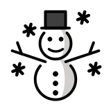 Bonhomme de neige - OpenMoji