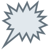 Bulle colère droite - Twitter / X