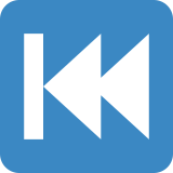 Bouton piste précédente - Twitter / X