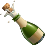 Bouteille de champagne Whatsapp