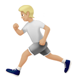 personne qui court : peau moyennement claire