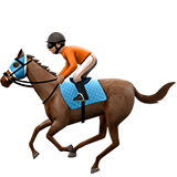 course hippique : peau légèrement mate