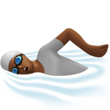 personne nageant : peau mate