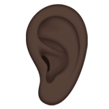 oreille : peau foncée