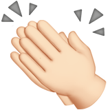 applaudissements : peau claire