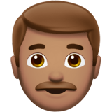 homme : peau légèrement mate