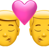 Bisou : homme et homme