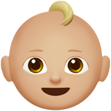 bébé : peau moyennement claire