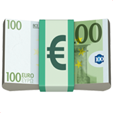 Liasse de billets Euro Whatsapp