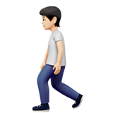 personne qui marche : peau claire