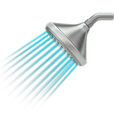 Sourire sous la douche