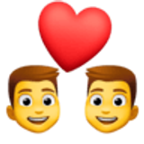 Couple avec cœur : homme et homme - Facebook