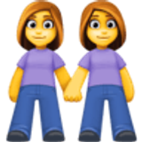 Deux femmes se tenant la main - Facebook