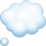 Bulle de pensée - Facebook