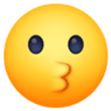 Visage faisant un bisou - Facebook