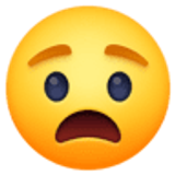 Visage angoissé - Facebook