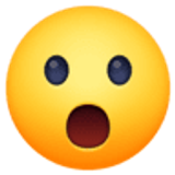 Visage avec bouche ouverte - Facebook
