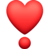 Cœur point d’exclamation - Facebook