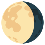 Lune gibbeuse décroissante - Noto Color Emoji