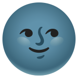 Nouvelle lune avec visage - Noto Color Emoji