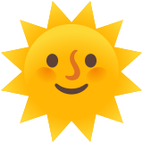 Soleil avec visage - Noto Color Emoji