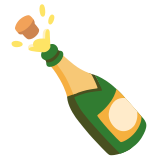 Bouteille de champagne - Noto Color Emoji