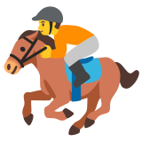 Course hippique - Noto Color Emoji