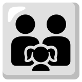Famille : homme, homme et fille - Noto Color Emoji