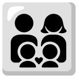 Famille : homme, femme, garçon et garçon - Noto Color Emoji